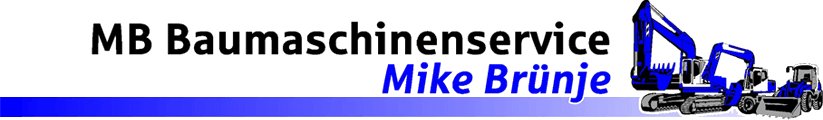 Mike Brünje MB Baumaschinenservice - Logo
